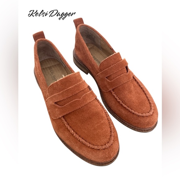 Kelsi Dagger BK Women's SZ 6 Lens Hickory Suede Loafers - Picture 1 of 8